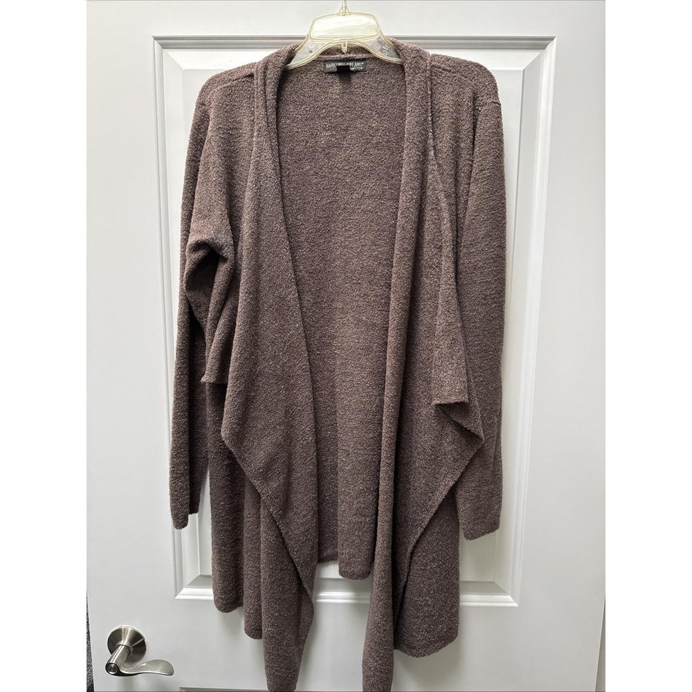 Barefoot Dreams Chic Lite Drape Front Calypso Wrap‎ Cardigan Brown Women's 1X